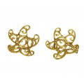 eleganti cercei "baroque sea stars ". aur 14k. manufactura de atelier spaniol